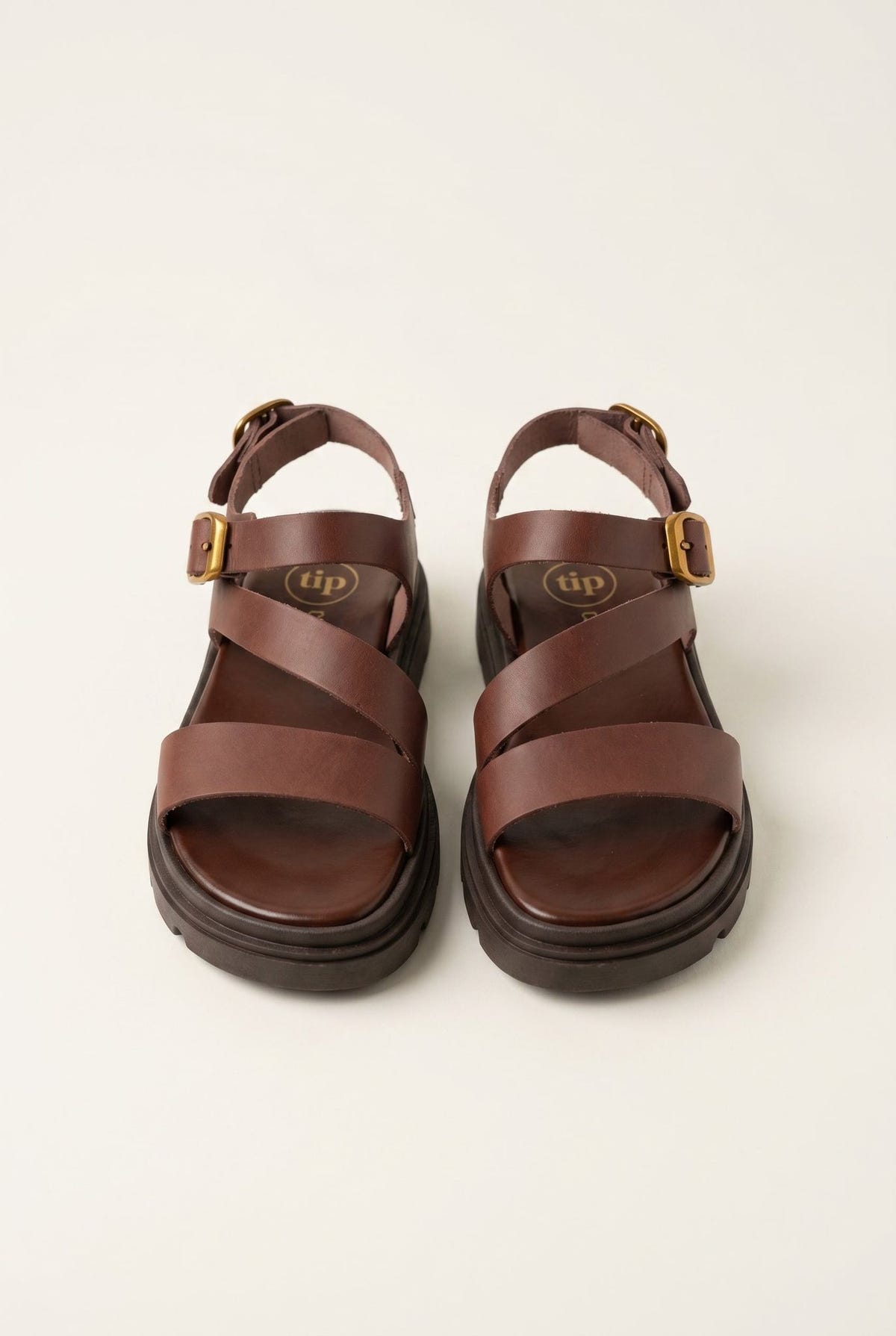Leather Flatform Sandals Ankle Strap - Brown-Best Sellers, Flatform Sandals, Leather Sandals, Sandals, Shoes, TFP Collection, Women’s Collection, Coffee Trend, All, Best Seller Shoes, Summer Shoes Sale, Summer Sandals Sale, Sales, All but outlet, Editor’s Choice, Shoes Sales, Recommended products (Seguno), Gifts 50€ & Under, The Fashion Edit, Leather Shoes, SS 2026 Collection, TFP/Estil, Sandals New & Selected, Sandals SALE