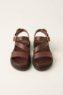 Leather Flatform Sandals Ankle Strap - Brown-Best Sellers, Flatform Sandals, Leather Sandals, Sandals, Shoes, TFP Collection, Women’s Collection, Coffee Trend, All, Best Seller Shoes, Summer Shoes Sale, Summer Sandals Sale, Sales, All but outlet, Editor’s Choice, Shoes Sales, Recommended products (Seguno), Gifts 50€ & Under, The Fashion Edit, Leather Shoes, SS 2026 Collection, TFP/Estil, Sandals New & Selected, Sandals SALE