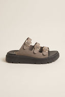 Leather Flatform Sandals Three Straps - Taupe-Flatform Sandals, Leather Sandals, Sandals, Shoes, TFP Collection, Women’s Collection, All, Summer Shoes Sale, Summer Sandals Sale, Sales, All but outlet, Shoes Sales, Recommended products (Seguno), Gifts 50€ & Under, The Fashion Edit, Leather Shoes, SS 2026 Collection, TFP/Estil, Sandals New & Selected, Sandals SALE