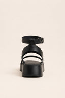 Leather Flatform Sandals with Two Bands - Black-Flatform Sandals, Leather Sandals, Sandals, Shoes, TFP Collection, Women’s Collection, All, Summer Shoes Sale, Summer Sandals Sale, Sales, All but outlet, Editor’s Choice, Shoes Sales, Gifts 70€ & Under, The Fashion Edit, Leather Shoes, SS 2026 Collection, TFP/Estil, Sandals New & Selected, Sandals SALE, Flatform SALE