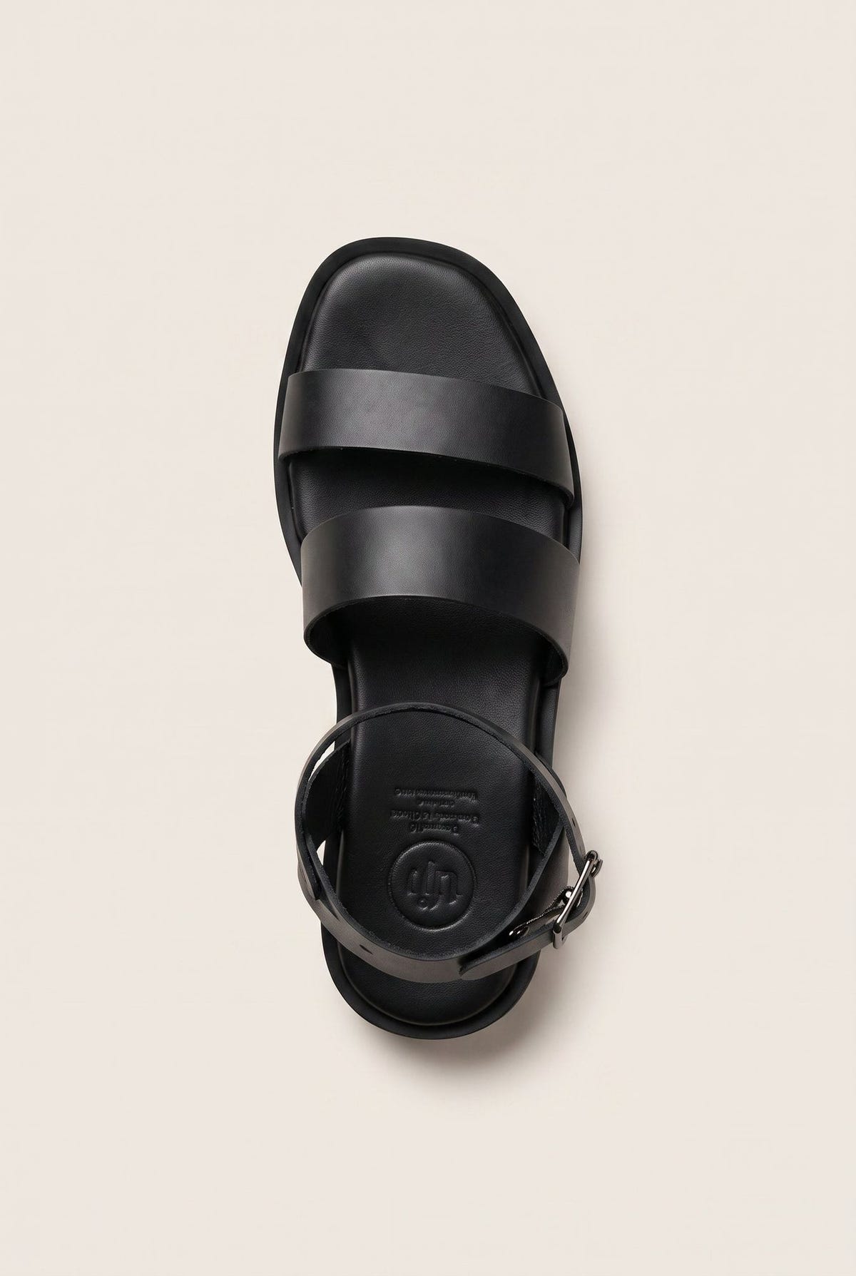 Leather Flatform Sandals with Two Bands - Black-Flatform Sandals, Leather Sandals, Sandals, Shoes, TFP Collection, Women’s Collection, All, Summer Shoes Sale, Summer Sandals Sale, Sales, All but outlet, Editor’s Choice, Shoes Sales, Gifts 70€ & Under, The Fashion Edit, Leather Shoes, SS 2026 Collection, TFP/Estil, Sandals New & Selected, Sandals SALE, Flatform SALE