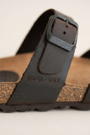 Leather Anatomic Sandals - Dark Brown Matte