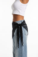 Lace Sheer Sarong - Black