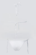 Bikini Set με ανάγλυφο σχέδιο - Λευκό