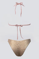 Σετ μπικίνι γυαλιστερό - Nude