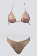 Σετ μπικίνι γυαλιστερό - Nude