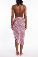 Print Sarong Skirt - Pink