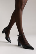 Pointed Pumps Side Cut - Black-Pointed Pumps Side Cut - Black
