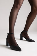 Pointed Pumps Side Cut - Black-Pointed Pumps Side Cut - Black