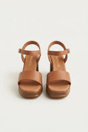 Leather Sandals with Ankle Strap - Tan-Heeled Sandals, Block Heel Sandals, High Heel Sandals, Shoes, Ragazza, Women’s Collection, All, Summer Shoes Sale, Sales, All but outlet, Last Pieces Shoes, Editor’s Choice, Shoes Sales, Recommended products (Seguno), Gifts 70€ & Under, Last Pieces, Leather Shoes, SS 2026 Collection, Spring/Summer Collection, Ragazza New & Selected, Heeled Sandals SALE