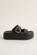 Leather Flatform Sandals - Black-Flatform Sandals, Leather Sandals, Sandals, Shoes, Ateneo, Women’s Collection, Spring-Summer Outlet, Shoes Outlet, Outlet, All, Summer Shoes Sale, Summer Sandals Sale, Under 30€, Sales, Sandals Under 30€, Shoes Sales, Sandals Outlet, Gifts 50€ & Under, The Fashion Edit, Leather Shoes, Sandals SALE