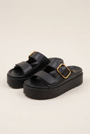 Leather Flatform Sandals - Black-Flatform Sandals, Leather Sandals, Sandals, Shoes, Ateneo, Women’s Collection, Spring-Summer Outlet, Shoes Outlet, Outlet, All, Summer Shoes Sale, Summer Sandals Sale, Under 30€, Sales, Sandals Under 30€, Shoes Sales, Sandals Outlet, Gifts 50€ & Under, The Fashion Edit, Leather Shoes, Sandals SALE