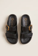 Leather Flatform Sandals - Black-Flatform Sandals, Leather Sandals, Sandals, Shoes, Ateneo, Women’s Collection, Spring-Summer Outlet, Shoes Outlet, Outlet, All, Summer Shoes Sale, Summer Sandals Sale, Under 30€, Sales, Sandals Under 30€, Shoes Sales, Sandals Outlet, Gifts 50€ & Under, The Fashion Edit, Leather Shoes, Sandals SALE