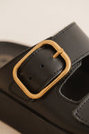 Leather Flatform Sandals - Black-Flatform Sandals, Leather Sandals, Sandals, Shoes, Ateneo, Women’s Collection, Spring-Summer Outlet, Shoes Outlet, Outlet, All, Summer Shoes Sale, Summer Sandals Sale, Under 30€, Sales, Sandals Under 30€, Shoes Sales, Sandals Outlet, Gifts 50€ & Under, The Fashion Edit, Leather Shoes, Sandals SALE