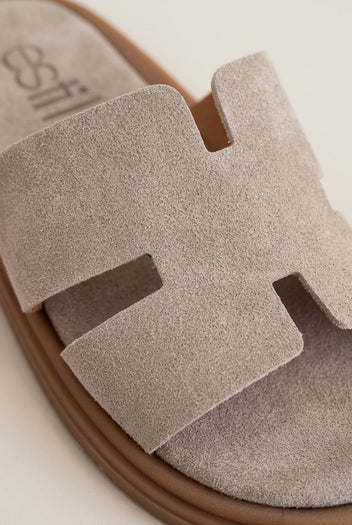 Suede Sandals with Cutouts - Taupe-Leather Sandals, Sandals, Shoes, Estil, Women’s Collection, Slides, All, Summer Shoes Sale, Summer Sandals Sale, Sales, All but outlet, Editor’s Choice, Shoes Sales, Gifts 50€ & Under, The Fashion Edit, Leather Shoes, SS 2026 Collection, TFP/Estil, Sandals New & Selected, Sandals SALE, TEST — Best Sellers (Mini-PDP copy, not published)