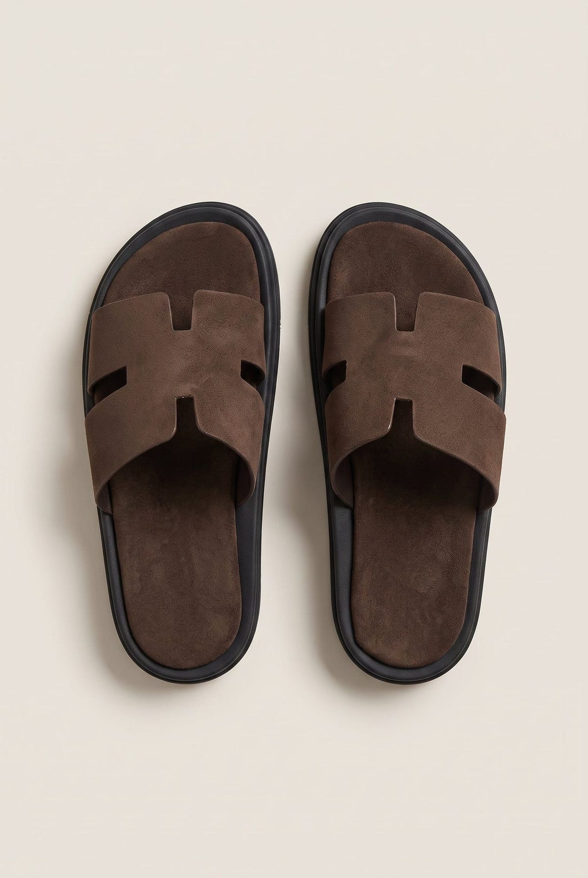 Suede Sandals with Cutouts - Brown-Best Sellers, Leather Sandals, Sandals, Shoes, Estil, Women’s Collection, Slides, Coffee Trend, All, Best Seller Shoes, Summer Shoes Sale, Summer Sandals Sale, Sales, All but outlet, Editor’s Choice, Shoes Sales, Trending Now, Recommended products (Seguno), Gifts 50€ & Under, The Fashion Edit, Leather Shoes, SS 2026 Collection, TFP/Estil, Sandals New & Selected, Sandals SALE, TEST — Best Sellers (Mini-PDP copy, not published)