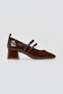 Xti 144255 Mary Janes with Heel - Brown Patent