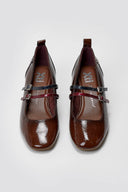 Xti 144255 Mary Janes with Heel - Brown Patent
