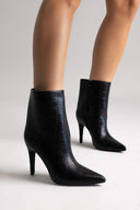 Μυτερά Μποτάκια - Μαύρο Κροκό