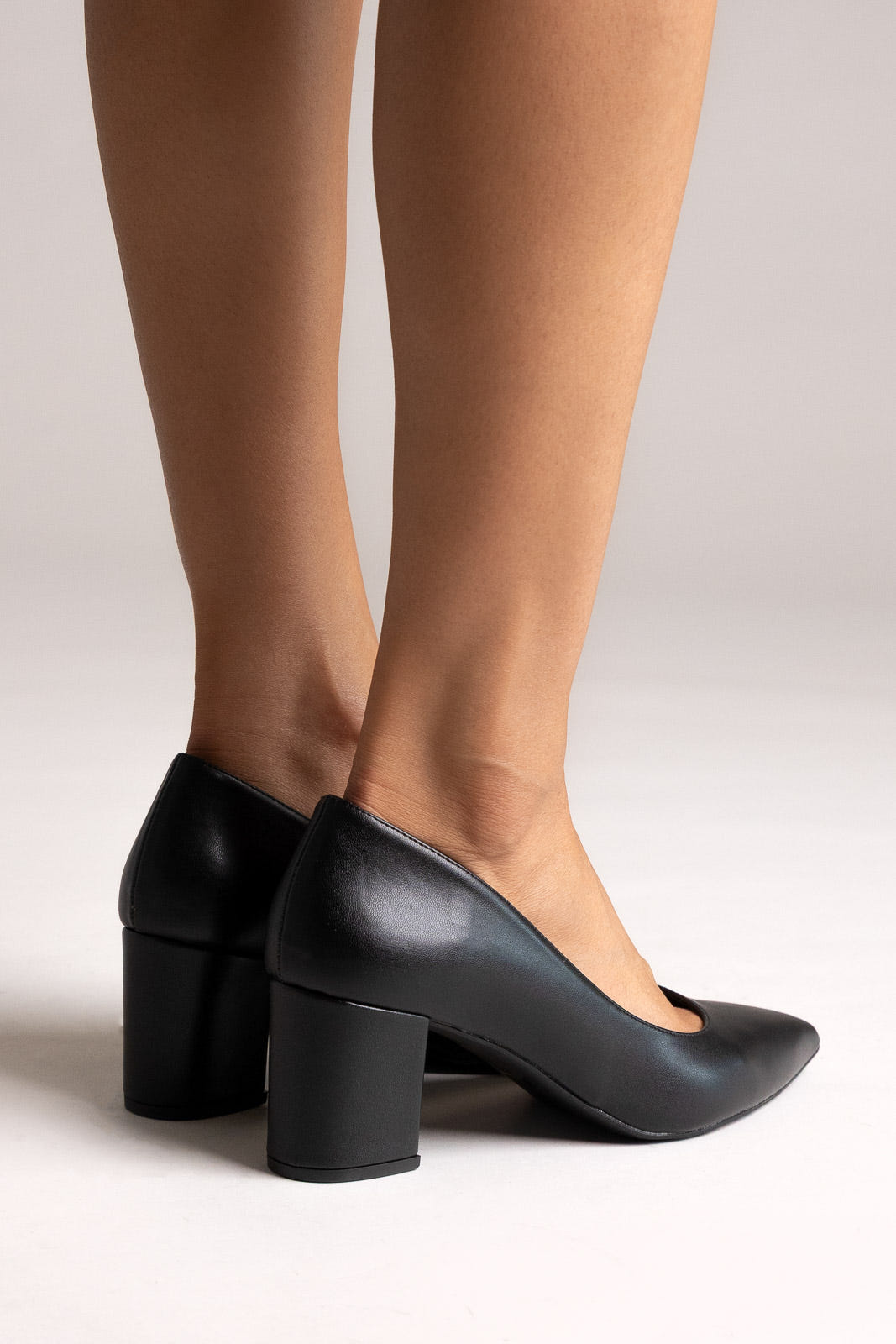 Zapatos de salón de punta - Negro mate