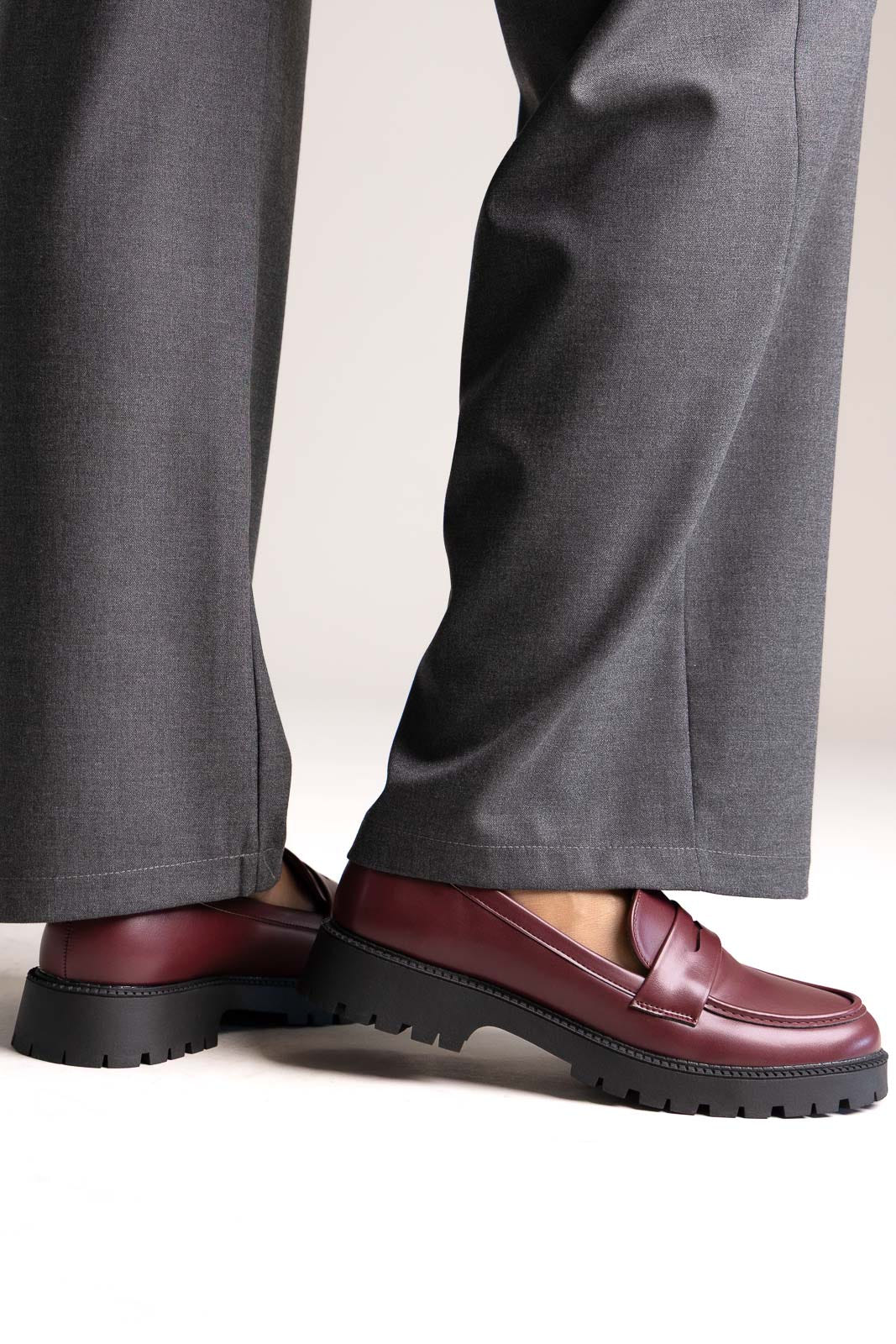 Chunky Loafers - Bordeaux Matte