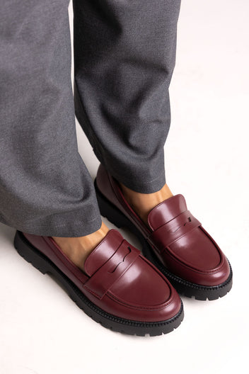 Chunky Loafers - Bordeaux Matte