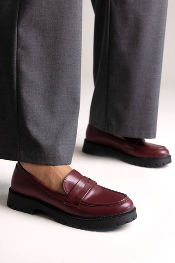 Chunky Loafers - Bordeaux Matte