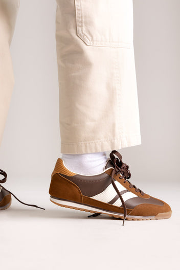 Low Top Sneakers - Dark Brown Matte