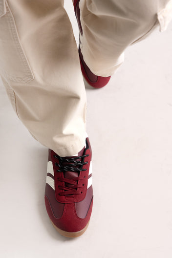 Low Top Sneakers - Bordeaux Matte