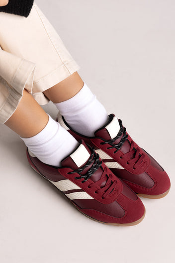 Low Top Sneakers - Bordeaux Matte