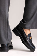 ERYNN chunky loafers - μαύρα ματ