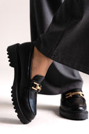 ERYNN chunky loafers - μαύρα ματ
