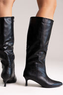 ERYNN Kitten Heel Μπότες - Black Matte