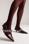 Burgundy Crinkled Patent