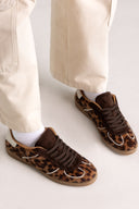 Sneakers CORINA animal print - λεοπάρ pony