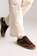 Sneakers CORINA animal print - λεοπάρ pony