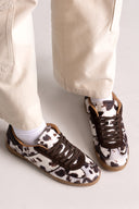 Sneakers CORINA animal print - καφέ pony αγελάδας