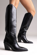 Μπότες Cowboy Corina - Μαύρο Matte