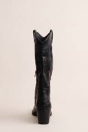 Cowboy Boots Mid Calf - Black Matte