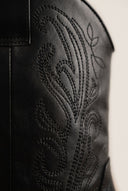 Cowboy Boots Mid Calf - Black Matte