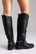 Μπότες Ιππασίας με Φερμουάρ - Μαύρο Ματ