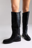 Μπότες Ιππασίας με Φερμουάρ - Μαύρο Ματ