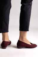 Μοκασίνια Σουέτ με Μεταλλική Αγκράφα TFP - Μπορντό Σουέτ