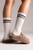 Χειμερινές παντόφλες με γούνα - Ταμπά Σουέτ