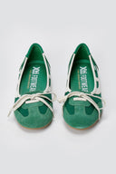 Sport Ballet Flats  - Green Suede-Sport Ballet Flats  - Green Suede