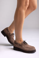 Oxfords με χοντρή σόλα TFP - Ταμπά Σουέτ