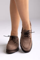 Oxfords με χοντρή σόλα TFP - Ταμπά Σουέτ