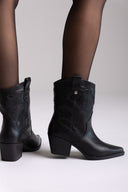 Μποτάκια αστραγάλου cowboy XTI 144718 - Μαύρο Μatte