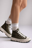 Sneakers Platform Refresh 173078 - Χακί Πράσινο Σουέτ