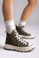 Sneakers Platform Refresh 173078 - Χακί Πράσινο Σουέτ